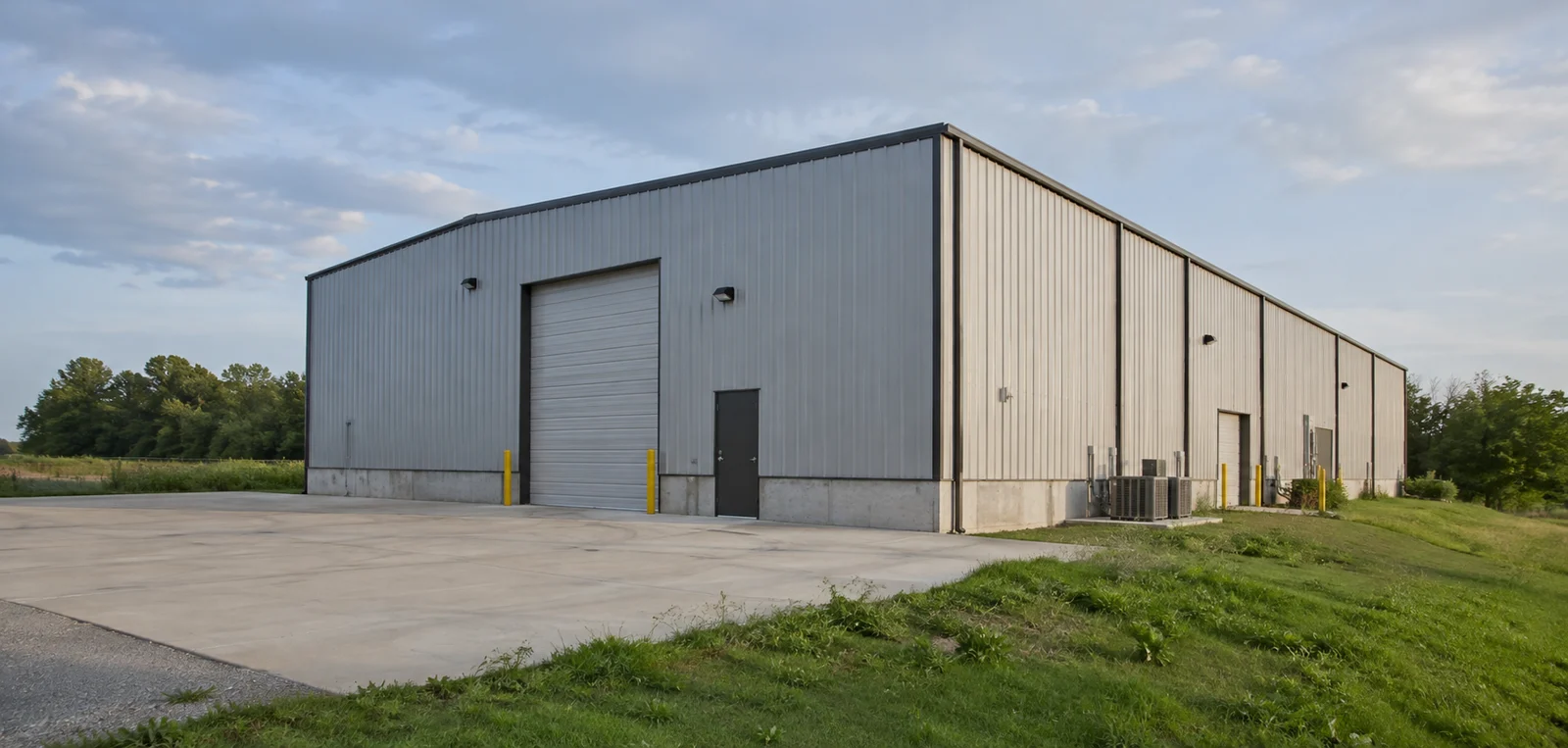 AI-generated industrial building used as an illustrative shared project photo
